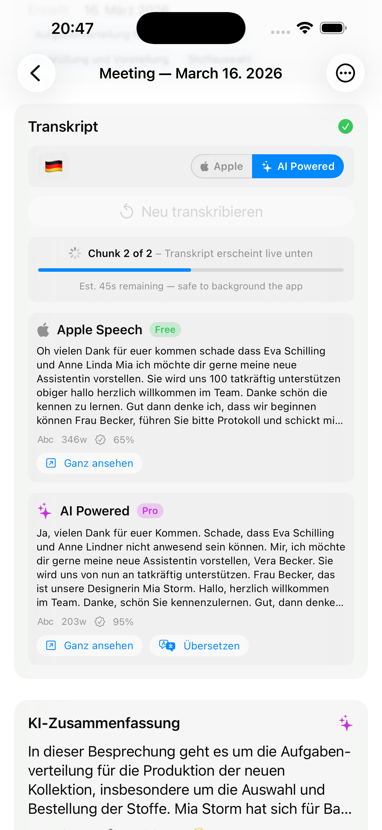 AudioNote AI Smart Features